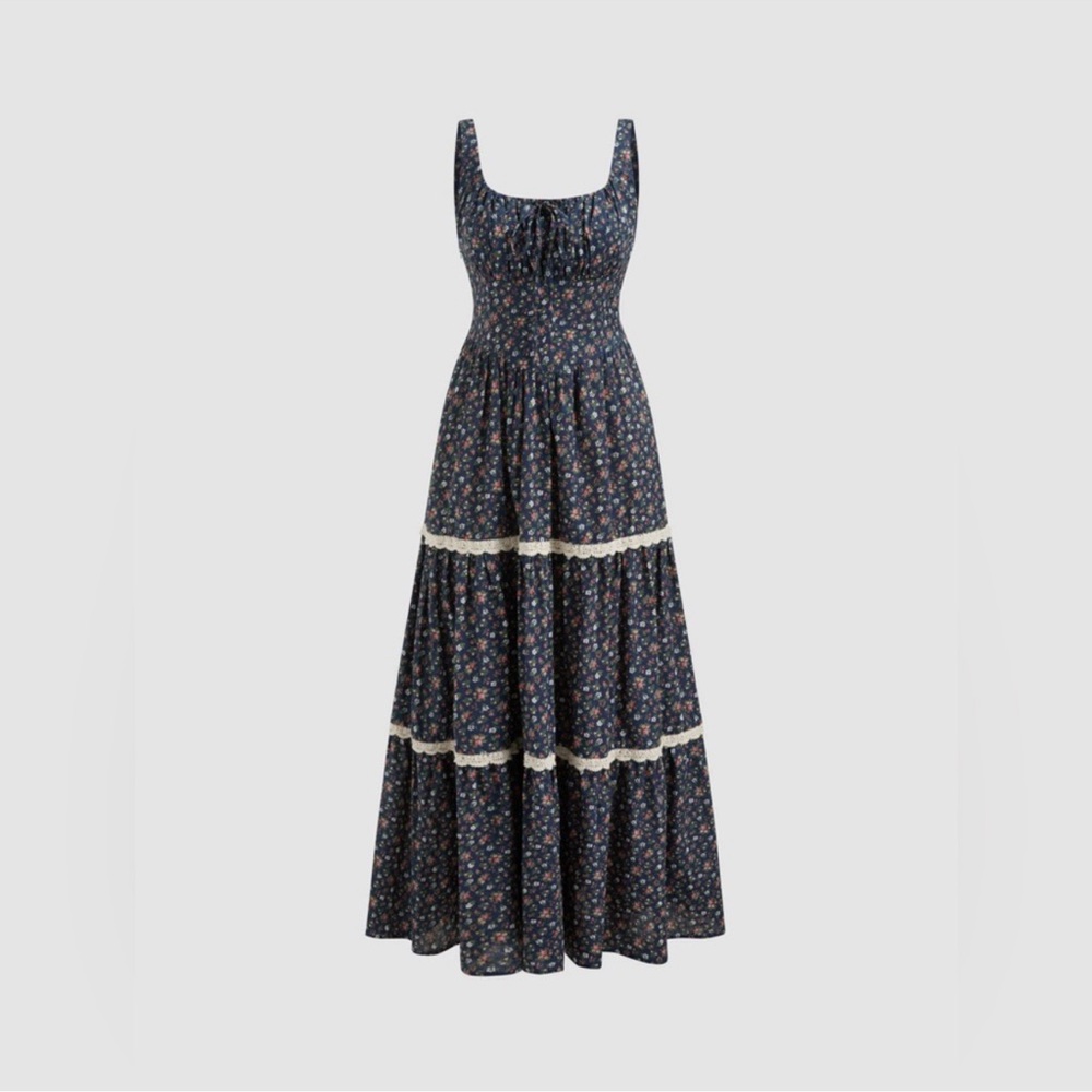 Cider cottage core dress